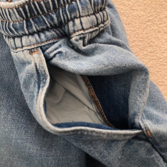 Good American Wide Leg Baggy Jeans, Size 1 (Small / 29" Waist) x Inseam 29.25" - Picture 10 of 12